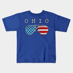 USA PILOT GLASSES OHIO Kids T-Shirt